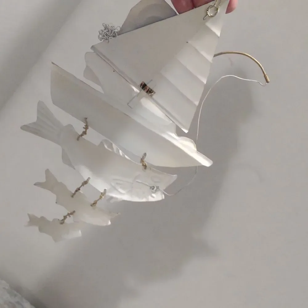 Santa Fishing Ornament